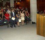 La ceremonia se realizó en el auditorio José Carrasco Tapia del Instituto de la Comunicación e Imagen.